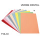 Subcarpeta cartulina grafoplas folio, verde pastel