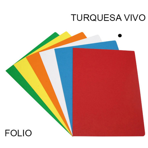 Subcarpeta cartulina grafoplas folio, turquesa vivo