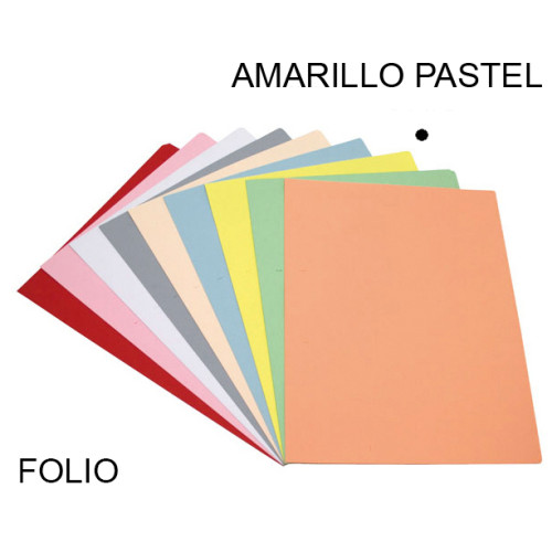 Subcarpeta cartulina grafoplas folio, amarillo pastel