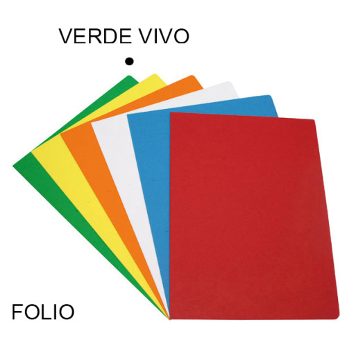 Subcarpeta cartulina grafoplas folio, verde vivo