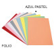 Subcarpeta cartulina grafoplas folio, azul pastel