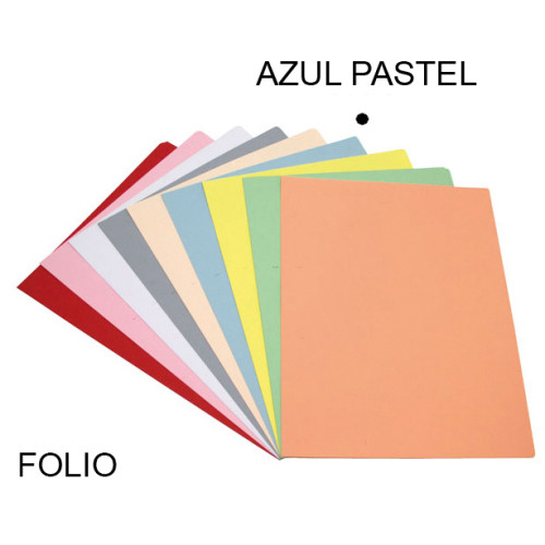 Subcarpeta cartulina grafoplas folio, azul pastel