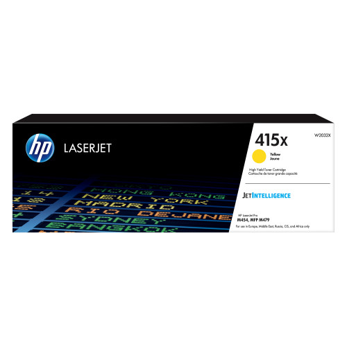Toner laser hewlett packard color laserjet pro m454 dn/mfp m479fdn, 415x amarillo
