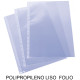Funda multitaladro en polipropileno liso de galga extra grafoplas folio, transparente