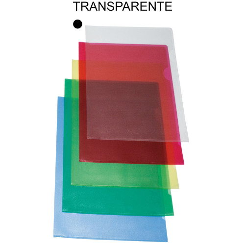 Dossier con uñero en pvc piel de naranja de 200 micras grafoplas folio, transparente