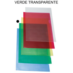 Dossier con uñero en pvc piel de naranja de 200 micras grafoplas folio, verde transparente