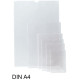 Funda con uñero en pvc de 150 micras grafoplas din a4, transparente