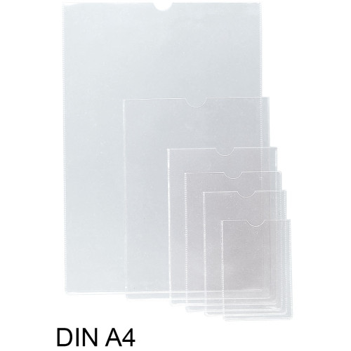 Funda con uñero en pvc de 150 micras grafoplas din a4, transparente