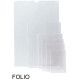Funda con uñero en pvc de 150 micras grafoplas folio, transparente