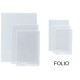 Funda con rebaje en pvc de 200 micras grafoplas folio, transparente