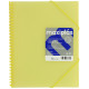 Carpeta con 20 fundas + sobre con cierre de velcro grafoplas maxiplás traslúcido din a4, amarillo soft