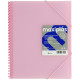 Carpeta con 30 fundas + sobre con cierre de velcro grafoplas maxiplás traslúcido din a4, rosa soft