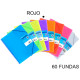 Carpeta con 60 fundas + sobre con cierre de velcro grafoplas maxiplás traslúcido din a4, rojo