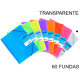 Carpeta con 60 fundas + sobre con cierre de velcro grafoplas maxiplás traslúcido din a4, transparente