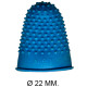 Dedil de goma q-connect, talla nº 1, Ø 22 mm. azul