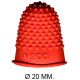 Dedil de goma q-connect, talla nº 00, Ø 20 mm. naranja