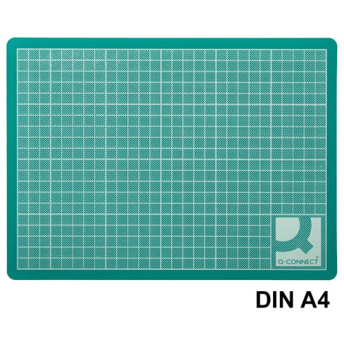 Plancha salvacortes q-connect, din a4, verde