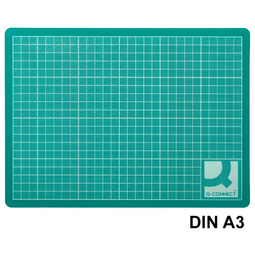 Plancha salvacortes q-connect, din a3, verde
