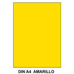 Goma eva liderpapel, din a4, 60 grs/m². amarillo, paquete de 10 uds.