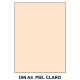 Goma eva liderpapel, din a4, 60 grs/m². piel claro, paquete de 10 uds.