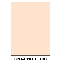 Goma eva liderpapel, din a4, 60 grs/m². piel claro, paquete de 10 uds.