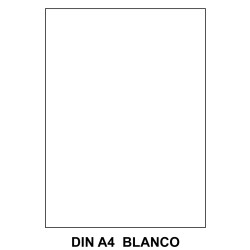 Goma eva liderpapel, din a4, 60 grs/m². blanco, paquete de 10 uds.