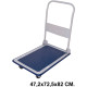 Carro con plataforma, asa abatible, 4 ruedas q-connect, 150 kg.