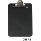 Carpeta con pinza metálica, base en polipropileno q-connect, din a4, negro