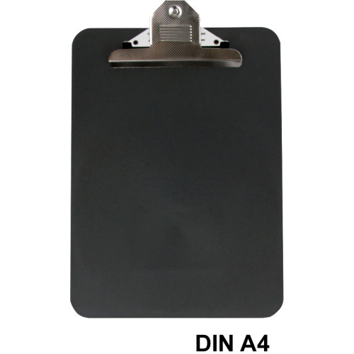 Carpeta con pinza metálica, base en polipropileno q-connect, din a4, negro