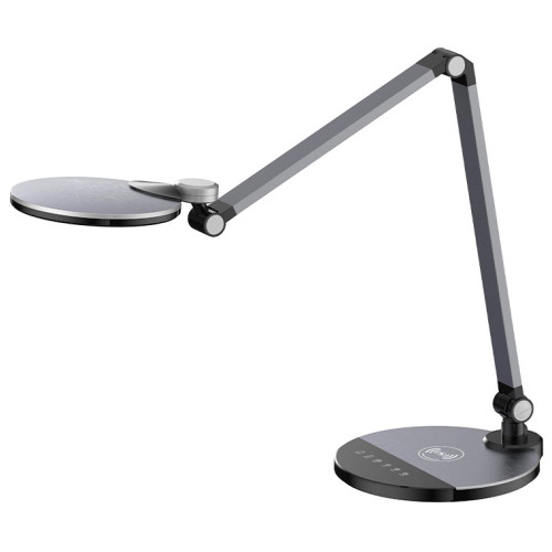 Lámpara de oficina q-connect de 120 leds y 9w., negro