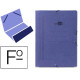 Carpeta de gomas bolsa en cartón pintado de 540 grs/m². liderpapel, folio, azul