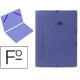 Carpeta de gomas sencilla en cartón pintado de 540 grs/m². liderpapel, folio, azul