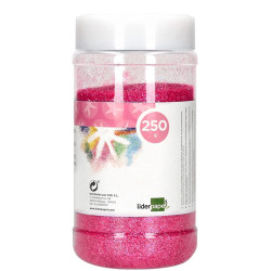Purpurina fantasía liderpapel, bote de 250 grs. rosa pastel