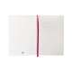 Cuaderno encolado tapa blanda símil piel antartik notes, din a5, 100 hj. 80 grs/m². liso s/m. burdeos