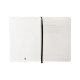 Cuaderno encolado tapa blanda símil piel antartik notes, din a5, 100 hj. 80 grs/m². liso s/m. negro
