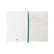 Cuaderno encolado tapa blanda símil piel antartik notes, din a5, 100 hj. 80 grs/m². liso s/m. verde aguamarina