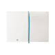 Cuaderno encolado tapa blanda símil piel antartik notes, din a5, 100 hj. 80 grs/m². liso s/m. azul claro