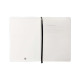 Cuaderno encolado tapa blanda símil piel antartik notes, din a5, 100 hj. 80 grs/m². rayado horizontal s/m. negro