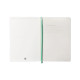 Cuaderno encolado tapa blanda símil piel antartik notes, din a5, 100 hj. 80 grs/m². rayado horizontal s/m. gris/turquesa