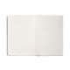 Cuaderno encolado tapa blanda símil piel antartik notes, din a5, 100 hj. 80 grs/m². rayado horizontal s/m. negro/rojo