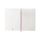 Cuaderno encolado tapa blanda símil piel antartik notes, din a5, 100 hj. 80 grs/m². rayado horizontal s/m. turquesa/rosa