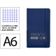 Cuaderno encolado tapa blanda símil piel antartik notes, din a6, 100 hj. 80 grs/m². 5x5 s/m. azul marino