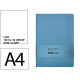 Cuaderno encolado tapa blanda símil piel antartik notes, din a4, 100 hj. 80 grs/m². liso s/m. azul claro