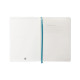 Cuaderno encolado tapa blanda símil piel antartik notes, din a4, 100 hj. 80 grs/m². liso s/m. azul claro