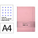 Cuaderno encolado tapa blanda símil piel antartik notes, din a4, 100 hj. 80 grs/m². puntos s/m. rosa pastel