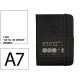 Cuaderno encolado tapa dura símil piel antartik notes, din a7, 80 hj. 80 grs/m². liso s/m. negro