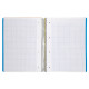 Cuaderno espiral con tapas de polipropileno liderpapel serie wonder, din a4, 120 hj. 90 grs/m². 5x5 s/m. violeta