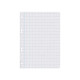 Recambio de anillas con 6 taladros liderpapel, din a5, 100 hj. 75 grs/m². 4x4 c/m.