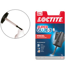 Pegamento instantáneo loctite super glue-3 pincel, 5 grs.
