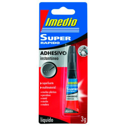 Pegamento instantáneo imedio super rapido, 3 grs.